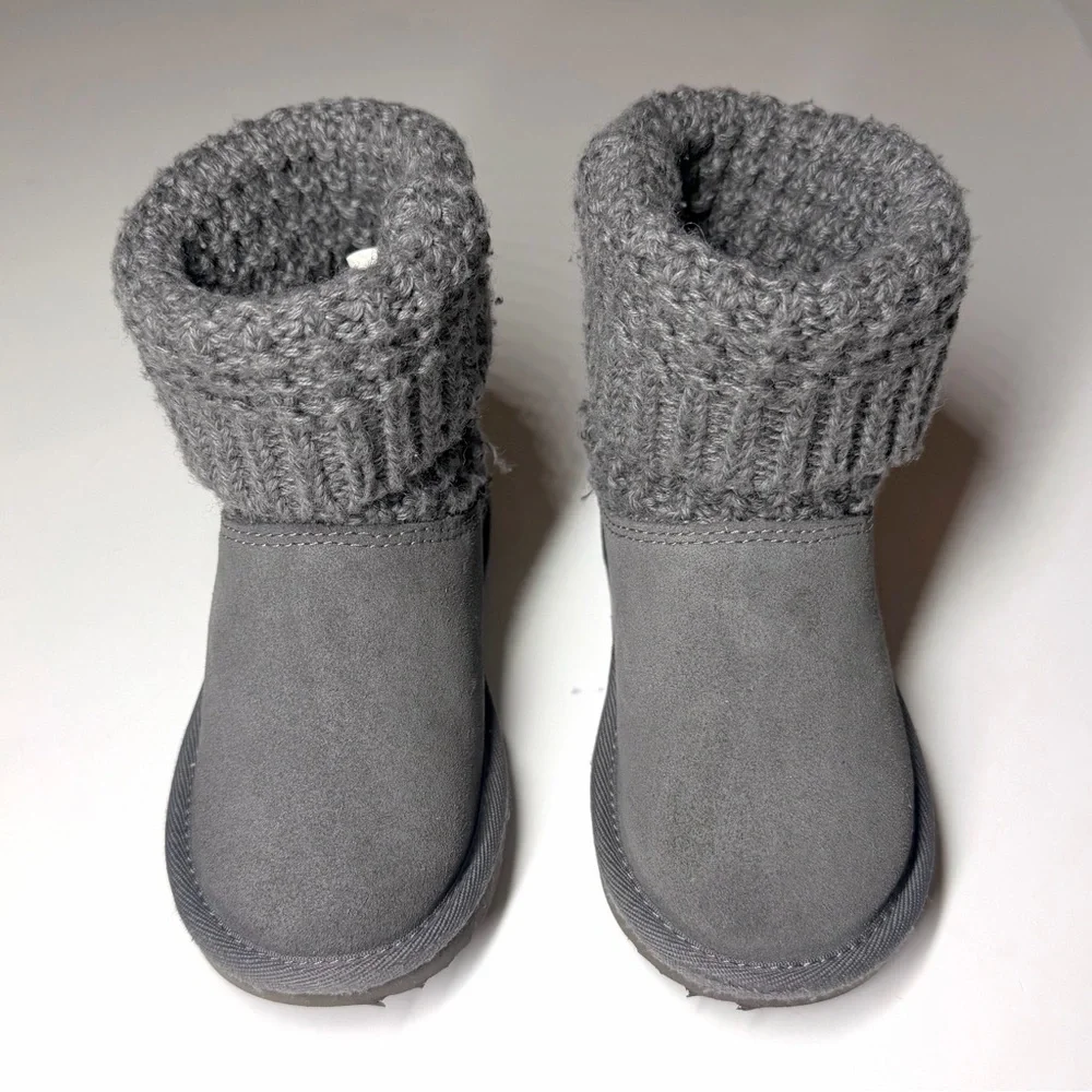 UGG Australia Kids Classic Solene Mini Boots Gray Size- 9